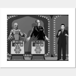 Double Over (B&W) (Universal Monsters/Price is Right) Posters and Art